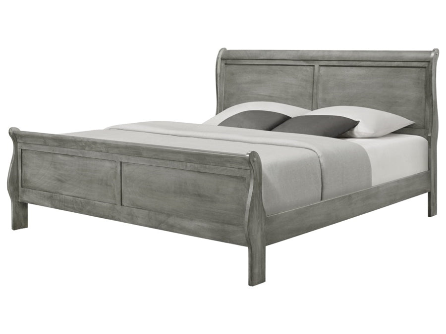 Louis Philip Grey Bed Frames