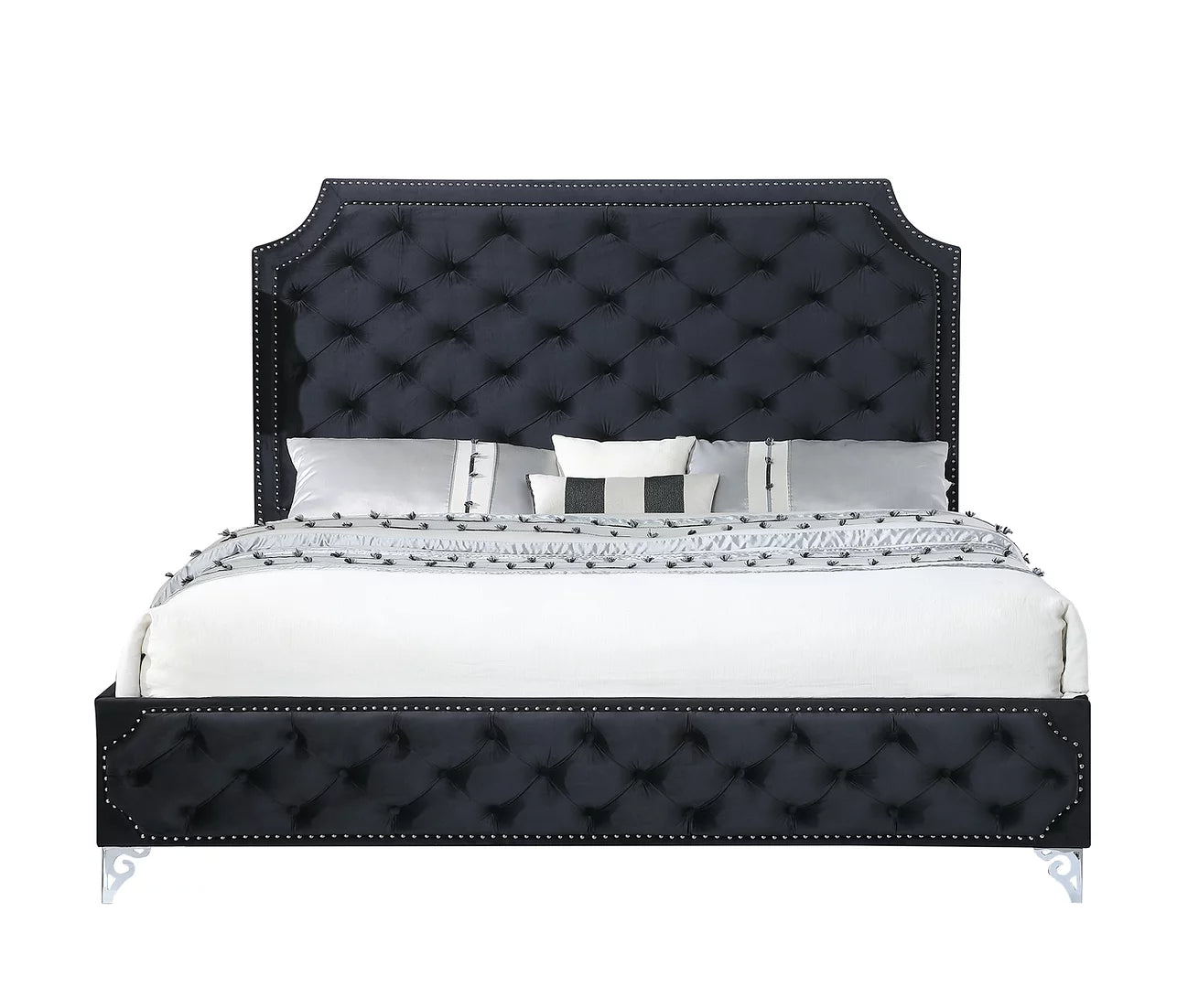 Leilah Black Bed Platform