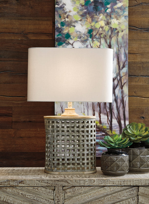 Silver Table Lamp