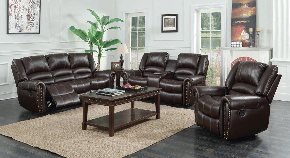 Lexington Brown 3PC Reclining Living Room