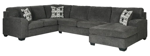 Ashley Smoke Sectional RAF Chaise
